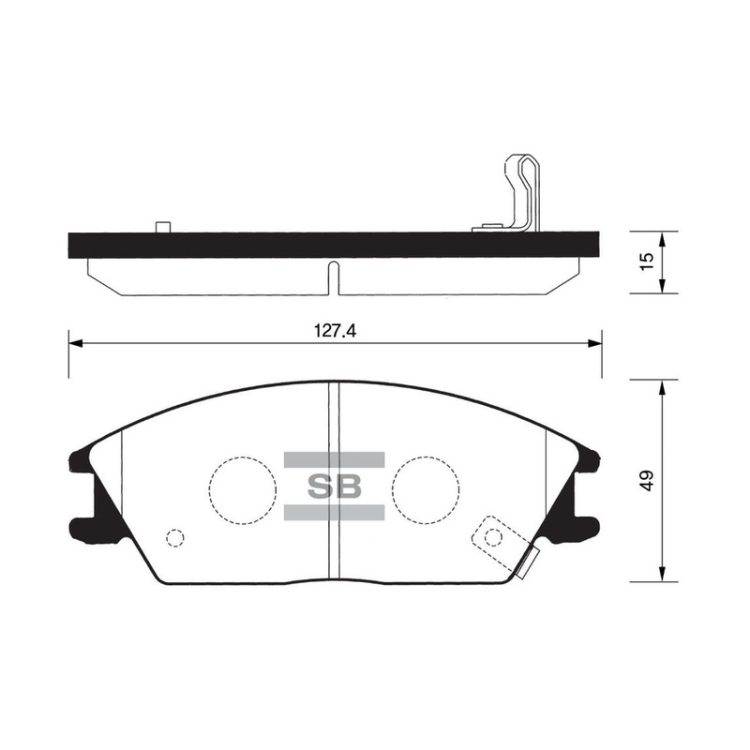 FBP1047 FIBA Σετ Τακάκια Φρένων (Μπροστά) Hyundai Accent II