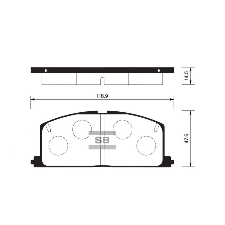 FBP1105 FIBA Δισκόφρενα (Μπροστά) - TOYOTA