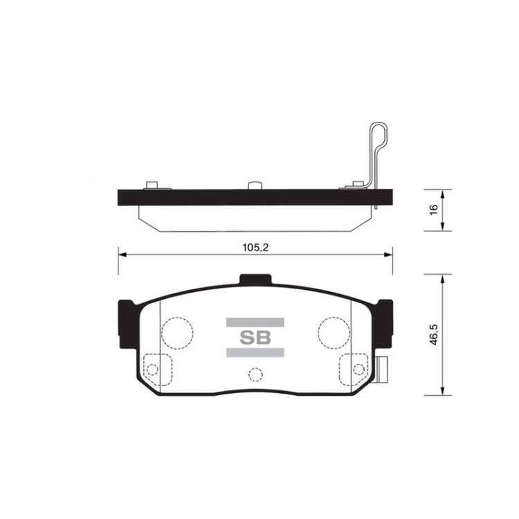 FBP1107R FIBA Δισκόφρενα (Πίσω) - NISSAN