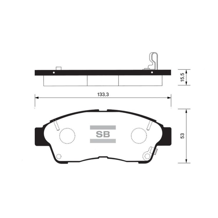 FBP1110 FIBA Δισκόφρενα (Μπροστά) - TOYOTA