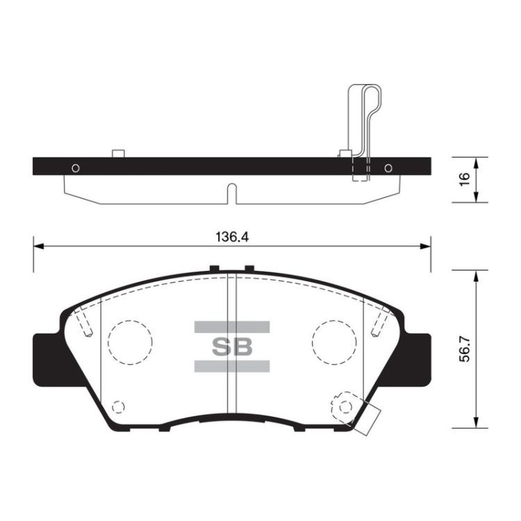 FBP1463 FIBA Δισκόφρενα (Μπροστά) - HONDA