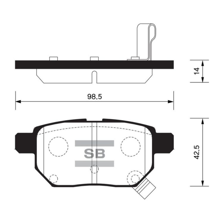FBP2094 FIBA Δισκόφρενα (Πίσω) - SUBARU, TOYOTA