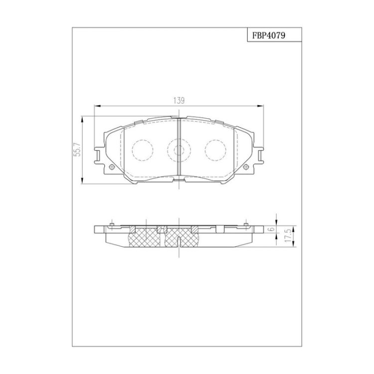 FBP4079 FIBA Δισκόφρενα (Μπροστά) - SUBARU, TOYOTA