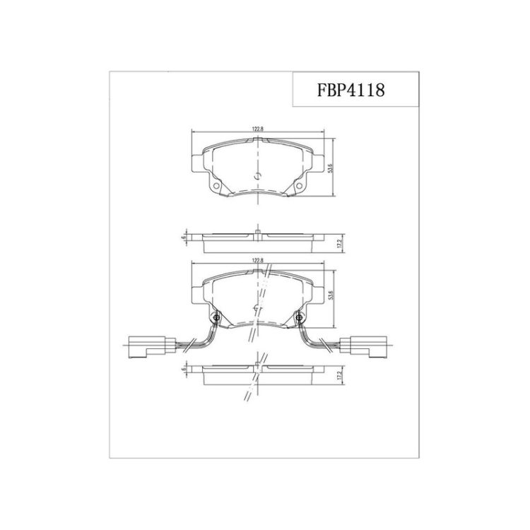 FBP4118 FIBA Δισκόφρενα (Πίσω) - FORD