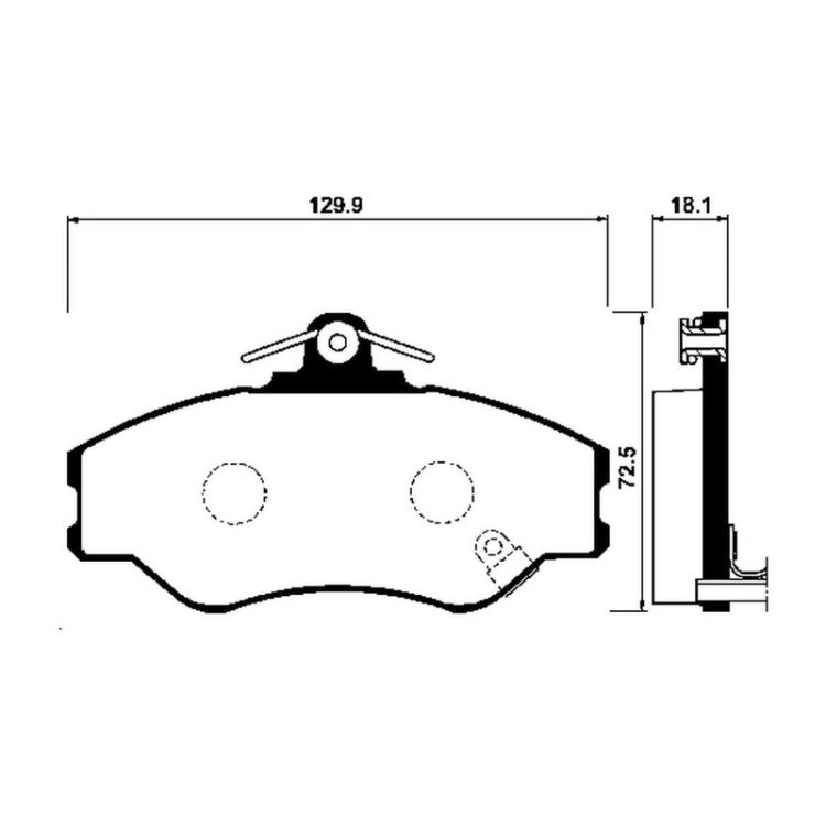 FBP4158 FIBA Δισκόφρενα (Μπροστά) - HYUNDAI