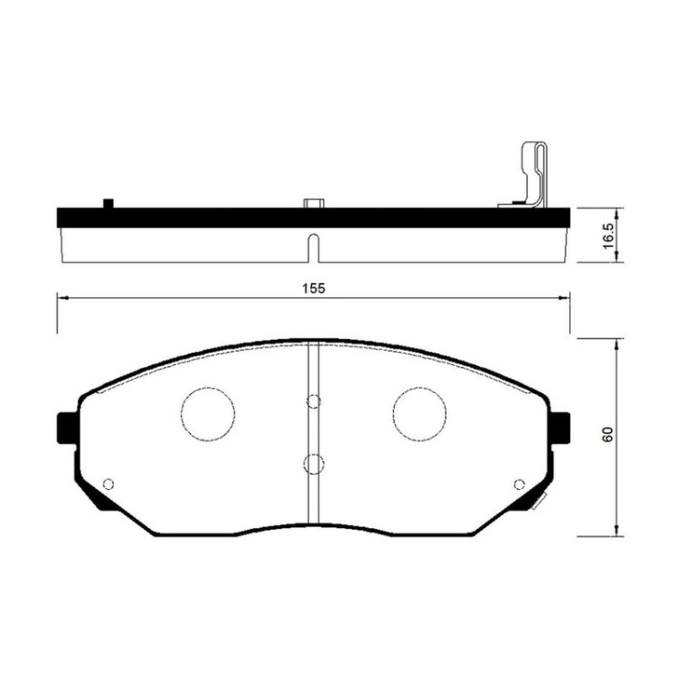 FBP4159 FIBA Δισκόφρενα (Μπροστά) - KIA
