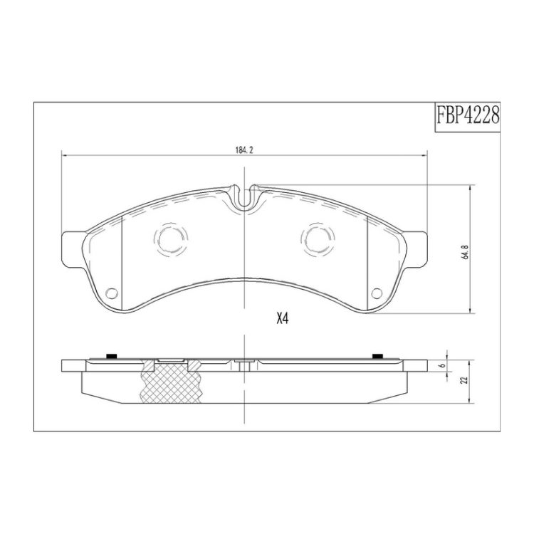 FBP4228 FIBA Δισκόφρενα (Πίσω) - IVECO
