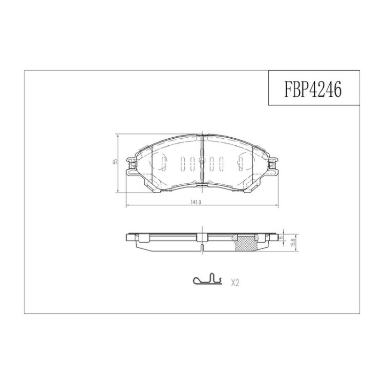 FBP4246 FIBA Δισκόφρενα (Μπροστά) - SUZUKI