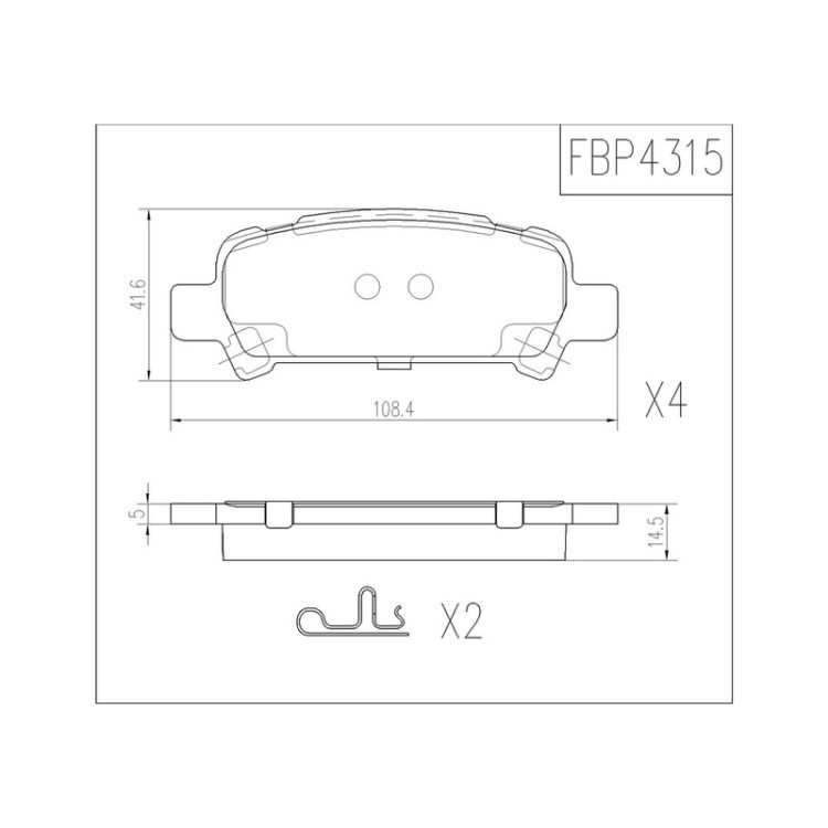 FBP4315 FIBA Δισκόφρενα (Πίσω) - SUBARU, SAAB