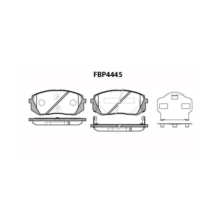 FBP4445 FIBA Δισκόφρενα (Μπροστά) - HYUNDAI, KIA