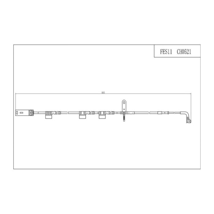 FES11 FIBA Καλώδια για Δισκόφρενα FBP1799,FBP4029