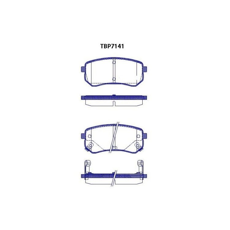 TBP7141 FIBA Δισκόφρενα (Πίσω) - HYUNDAI, KIA