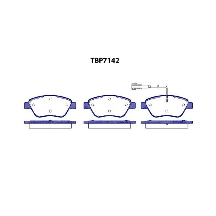 TBP7142 FIBA Δισκόφρενα (Μπροστά) - A.ROMEO, CITROEN, PEUGEOT, FIAT