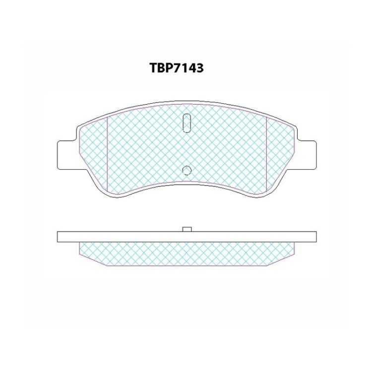 TBP7143 FIBA Δισκόφρενα (Μπροστά) - CITROEN, PEUGEOT