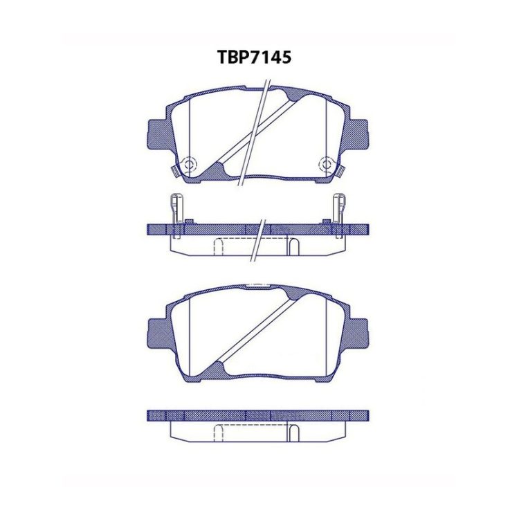 TBP7145 FIBA Δισκόφρενα (Μπροστά) - TOYOTA