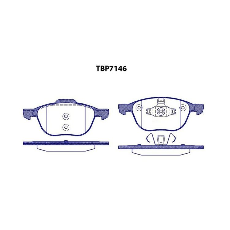 TBP7146 FIBA Δισκόφρενα (Μπροστά) - FORD, MAZDA, VOLVO