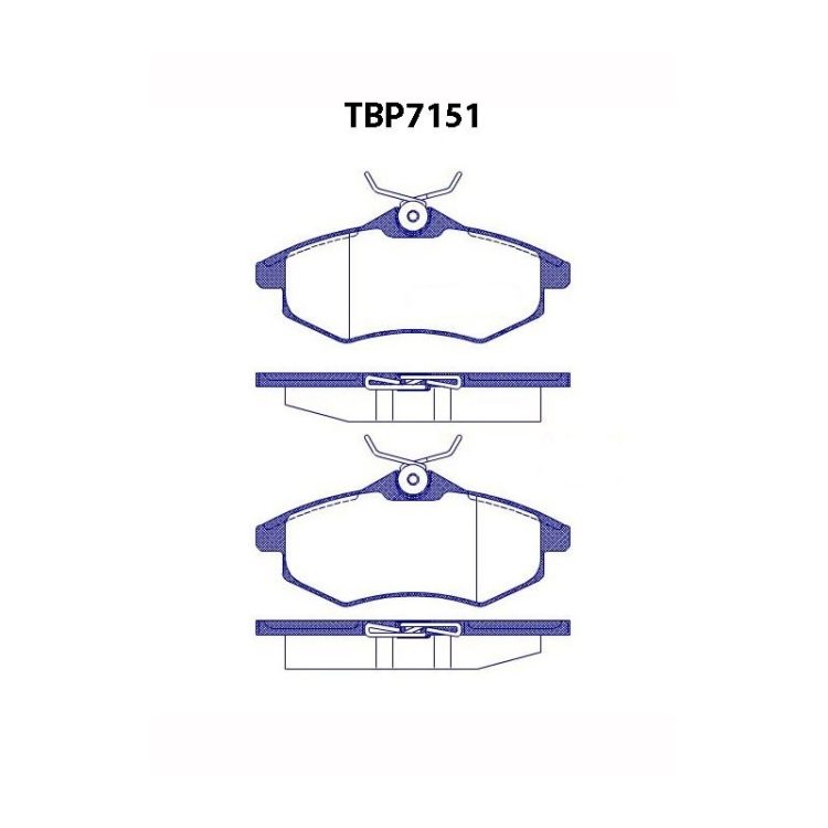 TBP7151 FIBA Δισκόφρενα (Μπροστά) - CITROEN