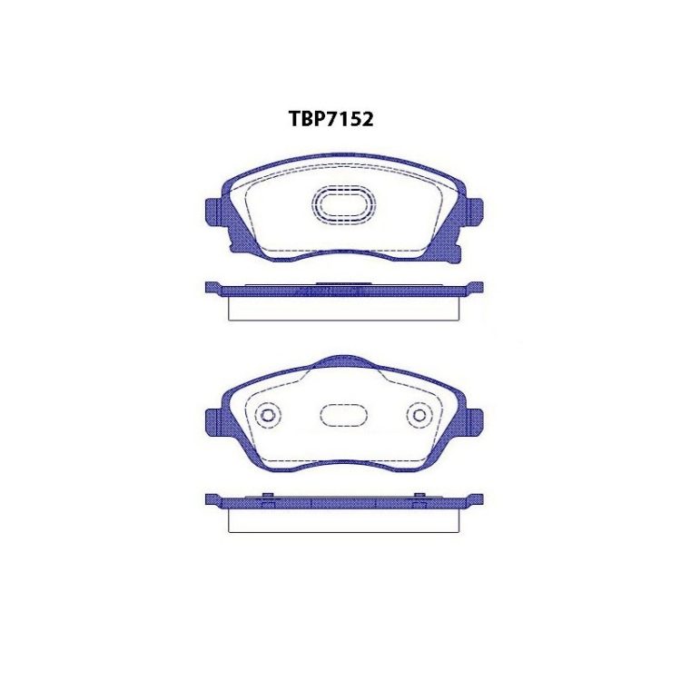 TBP7152 FIBA Δισκόφρενα (Μπροστά) - OPEL
