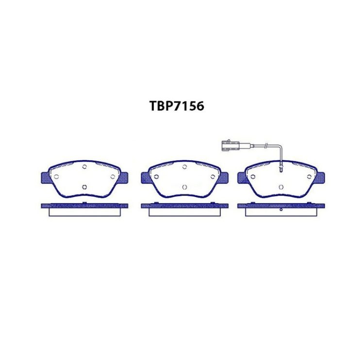 TBP7156 FIBA Δισκόφρενα (Μπροστά) - CITROEN, FIAT, PEUGEOT