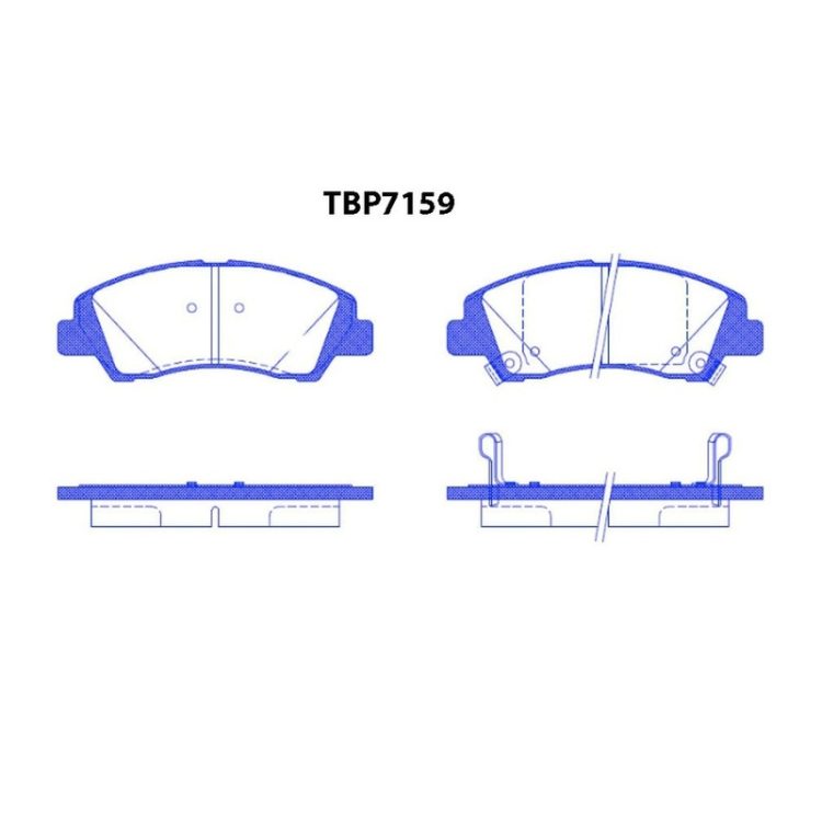 TBP7159 FIBA Δισκόφρενα (Μπροστά) - HYUNDAI