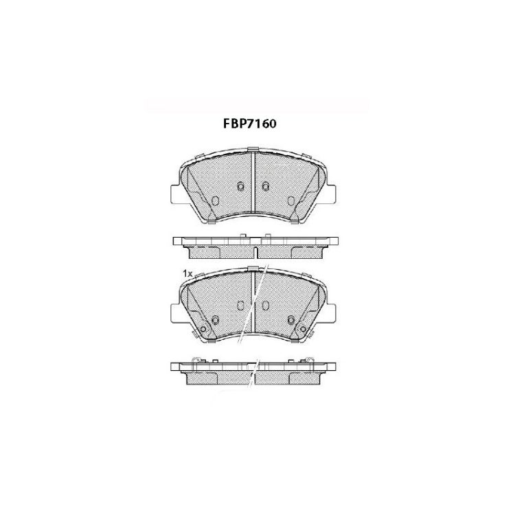 TBP7160 FIBA Δισκόφρενα (Μπροστά) - HYUNDAI, KIA
