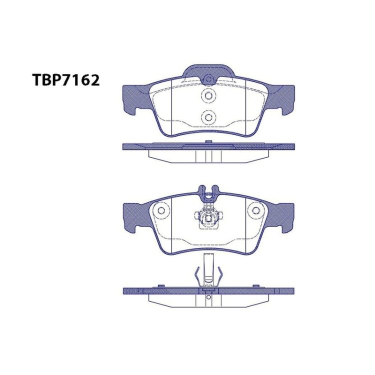 TBP7162 FIBA Δισκόφρενα (Πίσω) - MERCEDES