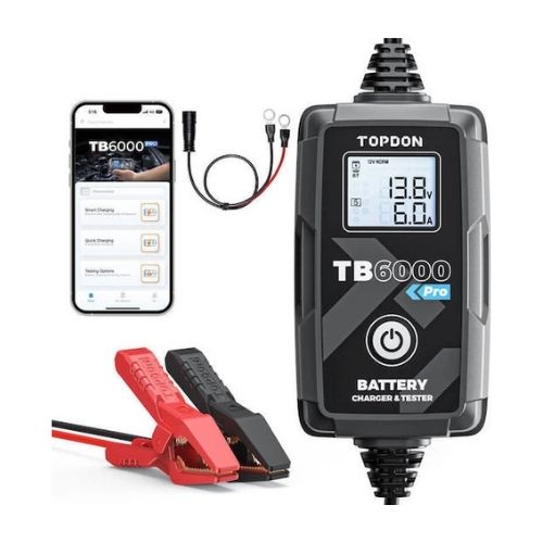 TB6000Pro TOPDON Φορτιστής & Συντηρητής Μπαταρίας Αυτοκινήτου 6/12V