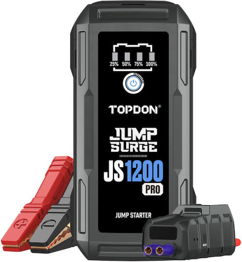Topdon Jump Surge 1200 Pro Φορητός Εκκινητής Μπαταρίας Αυτοκινήτου 10000mAh 12V